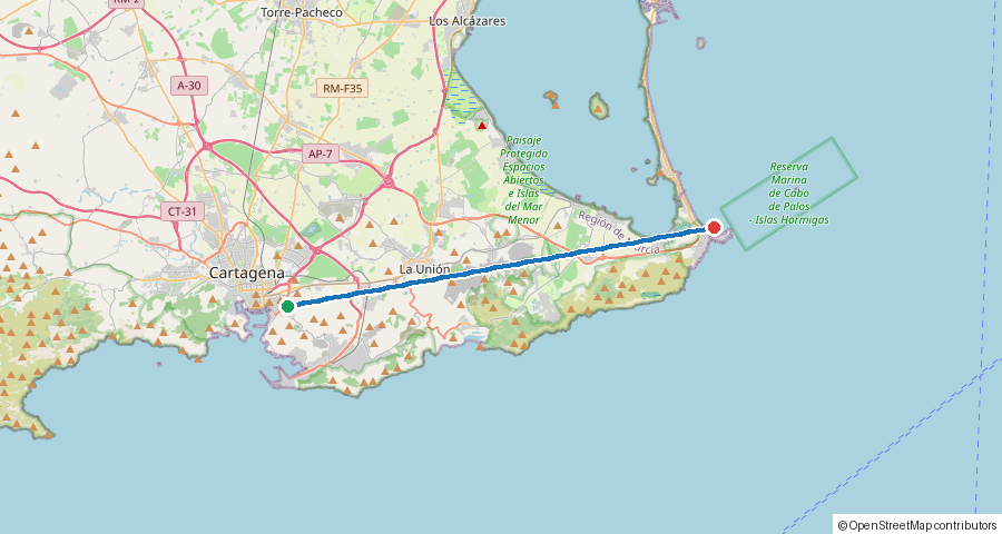 SV Amanda voyage route